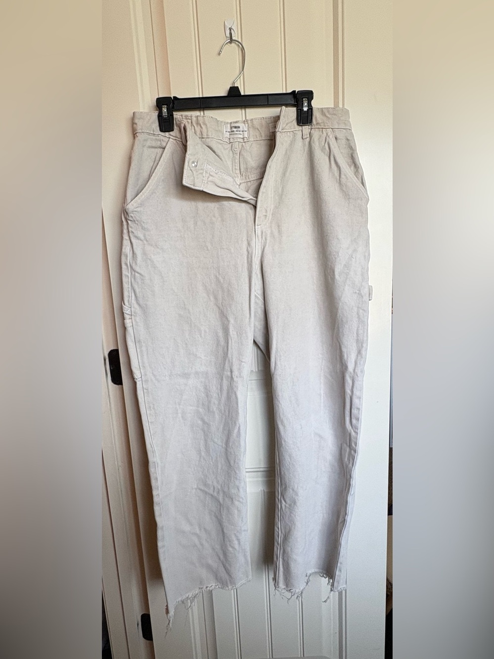 Cotton On Men's Cargo Pants in Off-White